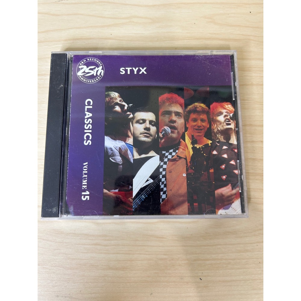 Styx Classics‎ Volume 15 CD A&M Records 25th Anniversary Greatest Hits D114822